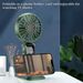 Portable Mini Handheld Neck Hanging Fan USB Rechargeable Battery Foldable Phone Holder With Aromatherapy For Car Home_voghion.com