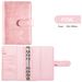 A6 PU Leather Budget Planner Notebook With Magnetic Closure, Zipper Pocket, 48 Cash Tracking Sheets & Stickers – Alligator Texture_voghion.com
