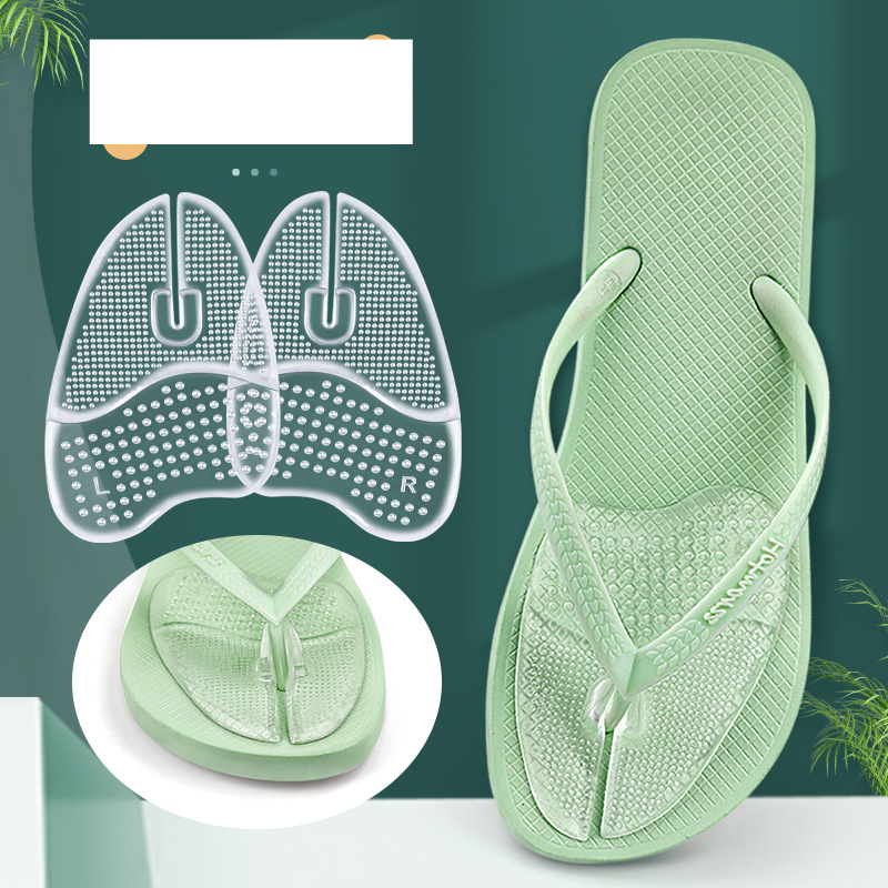 Flip-Flops etupehmusteen tossut näkymätön itseliimautuva puolikämmentyyny hiukkasia liukumaton iskuja vaimentava pohjatyyny_voghion.com
