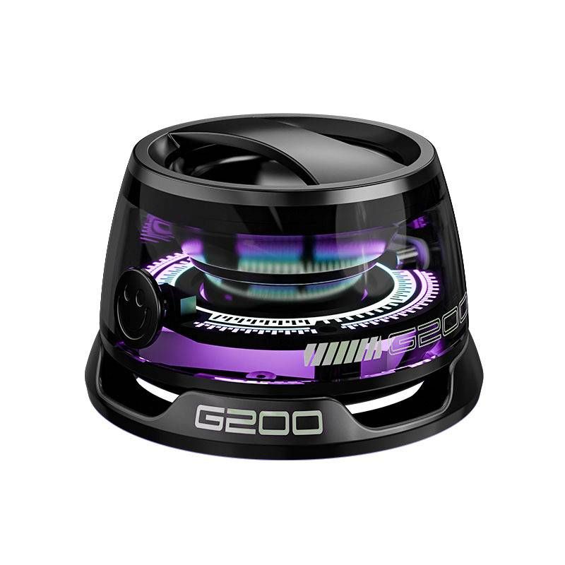Outdoor Magnetic Bluetooth Speaker Wireless Portable Mini Travel Stereo Speaker With RGB Color Light And Phone Holder For Ios_voghion.com