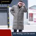 Daunenjacke für Herren in Übergröße, lang, knielang, Wintermantel für Übergrößen (300 Catties)_voghion.com