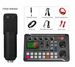 F998 Audio Mixer Live Sound Card BM800 MIC Microphne Mobile Phone Voice Changer Karaoke for Broadcast Recording KTV Game Music_voghion.com