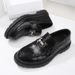 Neue loafers rindsleder dicke sohle Guangzhou schuhe business casual leder schuhe vier jahreszeiten beliebte bean schuhe_voghion.com