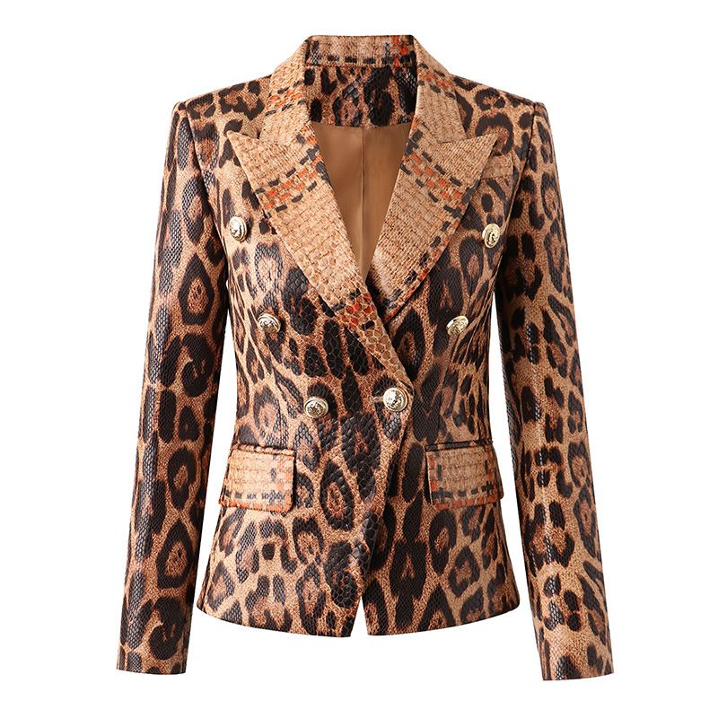 Women's leather coat small suit temperament slim top INS Internet celebrity suit _voghion.com
