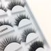 Lash extension set Multi-layer stereoscopic fiber false eyelashes 5 pairs of natural thick eyelashes slim long curling false eyelashes_voghion.com