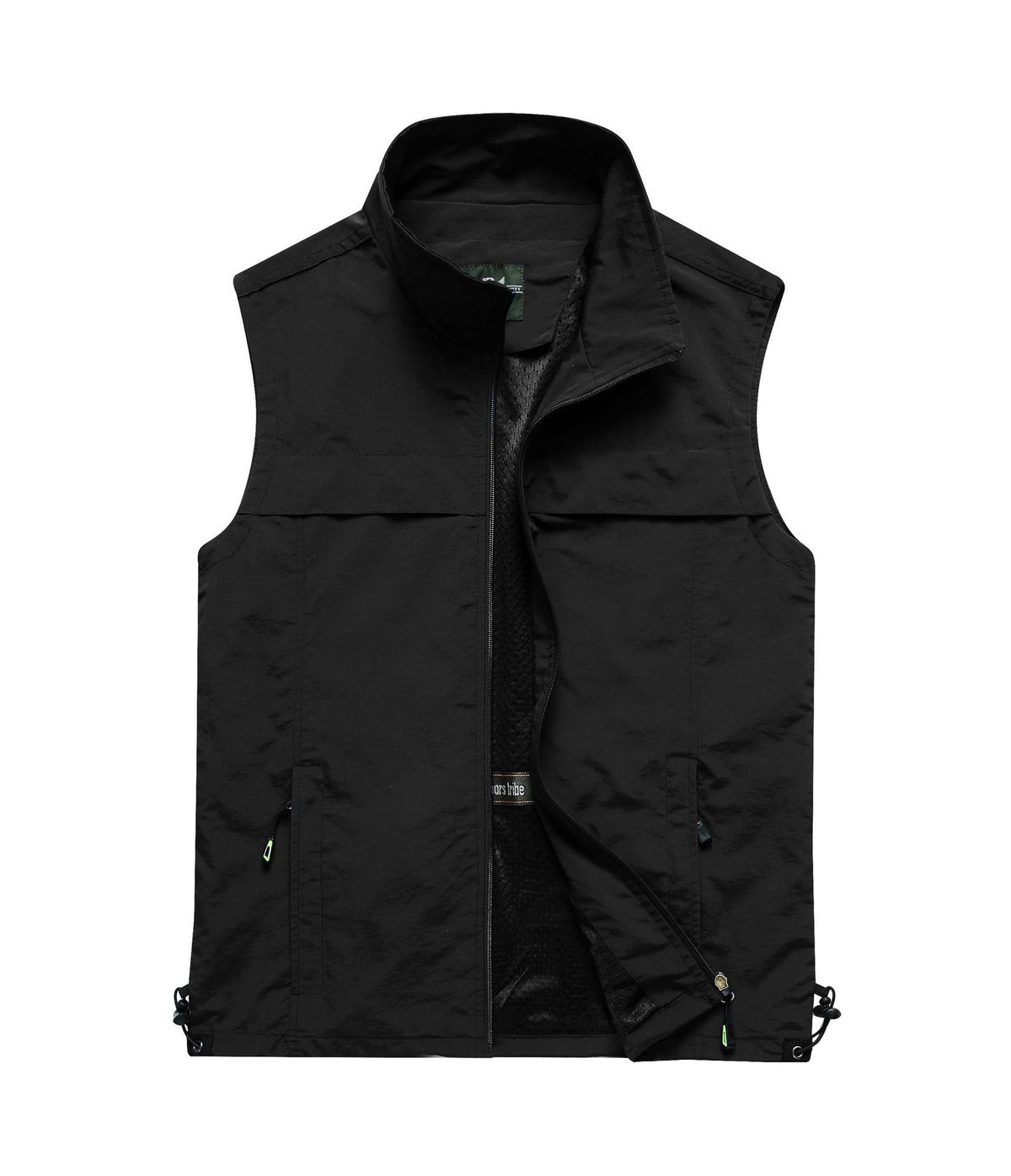 Men's Lightweight Outdoor Vest With Multi-Pocket Design, Breathable Polyester Photographer Fishing Jacket For Spring & Autumn Hiking_voghion.com