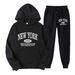Herrenbekleidung Bedrucktes Hoodie- und Jogginghosen-Set für Herren – Trendige Streetwear mit Fleecefutter für Freizeit und Fitnessstudio_voghion.com