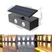 Solar-Powered Wall Washer Lights With Adjustable Lenses – Warm & White LED – Waterproof Outdoor Lighting For Gardens, Villas, And Facades_voghion.com