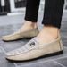 SHLIANG Herr Loafers Läderskor För Herr Fritidsskor Mockasiner Andas Sneakers Herr Körskor Comfort Flats S070A_voghion.com