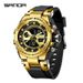 Digital Analog Dual Display Sport Watch With LED Backlight, Waterproof, Stopwatch, Alarm, Countdown For Outdoor, Business, Casual Business Watch_voghion.com