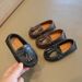 Korean Style Children's Loafers Soft Sole Baby Slip-On Casual Leather Boys' Dress Girls' Shoes_voghion.com