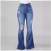 Women's Clothing High Elastic Flared Jeans_voghion.com