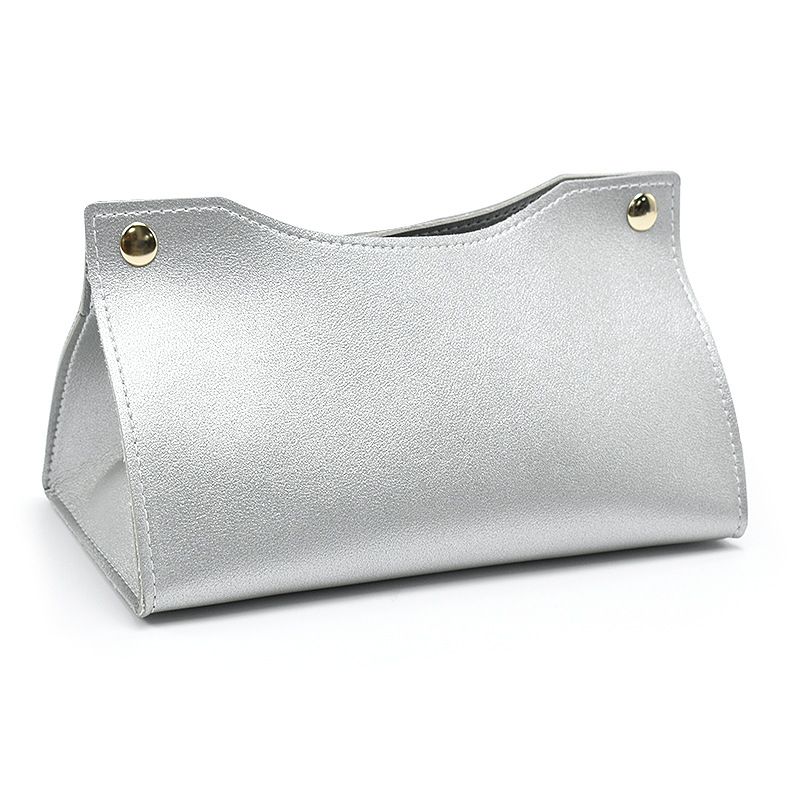Leather tissue box, desktop tissue paper storage, toilet, kitchen, leather drawer_voghion.com