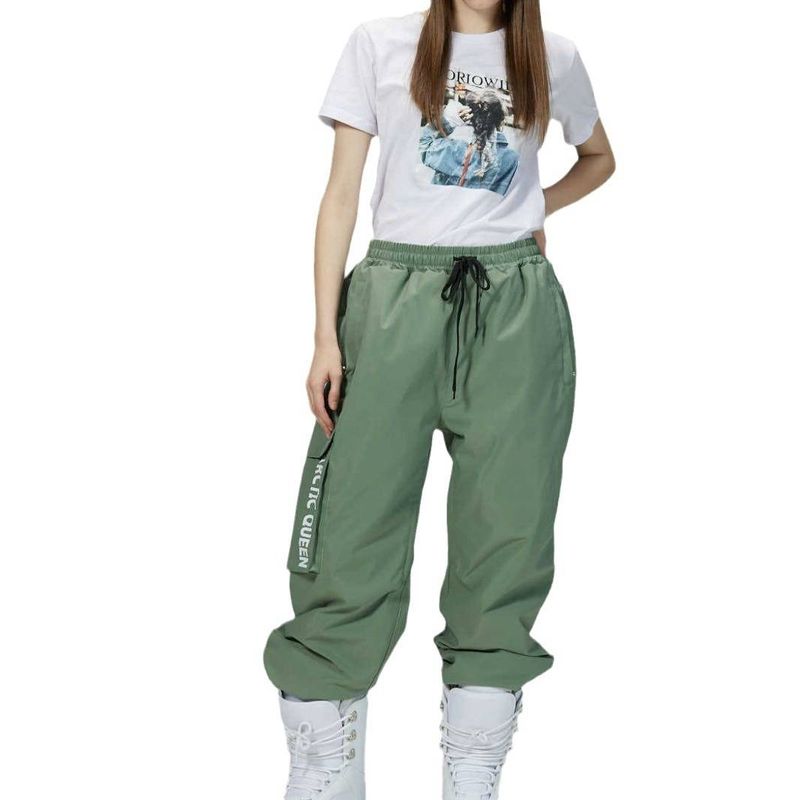 Snowboard slacks double board loose fat windproof waterproof warm outdoor sports_voghion.com