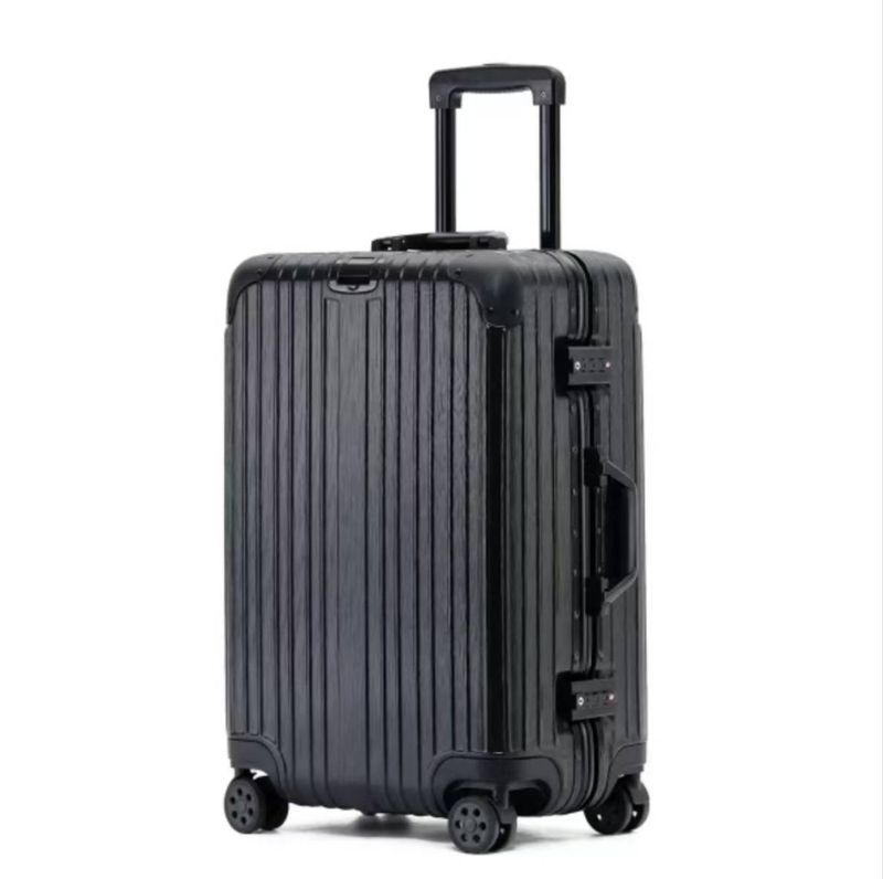 Valigia con combinazione in lega di alluminio e magnesio, con asta di trazione, universale per uomo, con ruote, 20 valigie, con telaio in alluminio_voghion.com