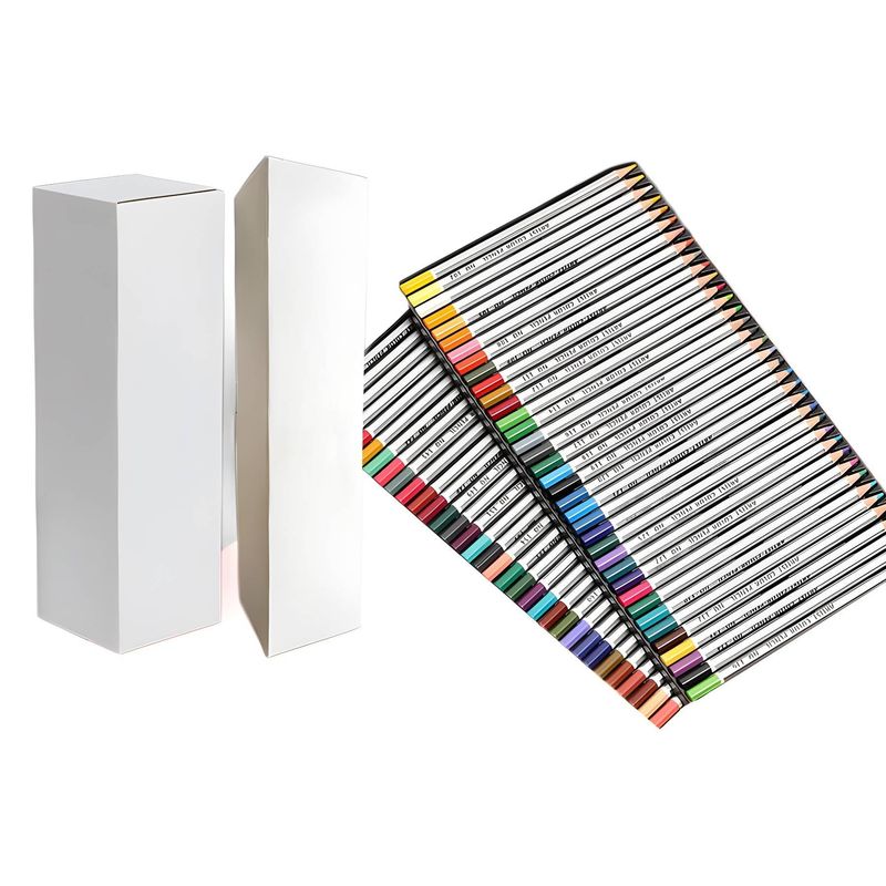 Vibrant Wooden Colored Pencils Set For Kids & Artists - 36/50/72 Colors, Premium 3.0mm & 3.3mm Cores, Ideal For Sketching, School & DIY Crafts_voghion.com