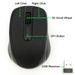 USB vezeték nélküli egér 2000DPI állítható vevőegység optikai számítógép_voghion.com