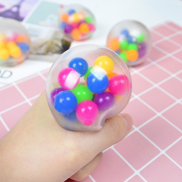 TPR Colored Beads Vent Ball TPR Soft Glue Decompression Rainbow Ball Burr Ball Middle Ball Squeeze Ball Pinch Music Decompression Toy_voghion.com