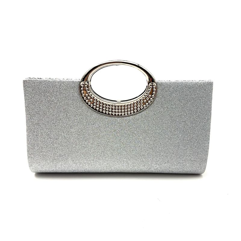 Pochette à paillettes avec bandoulière chaîne, élégante pochette de soirée française pour fêtes, mariages et occasions spéciales, sac à main rond et scintillant pour femme._voghion.com