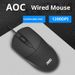 Digitex Digitex AOC MS121 Computer USB Wired For Home Office Business Laptop Desktop Mini Optical Mouse_voghion.com