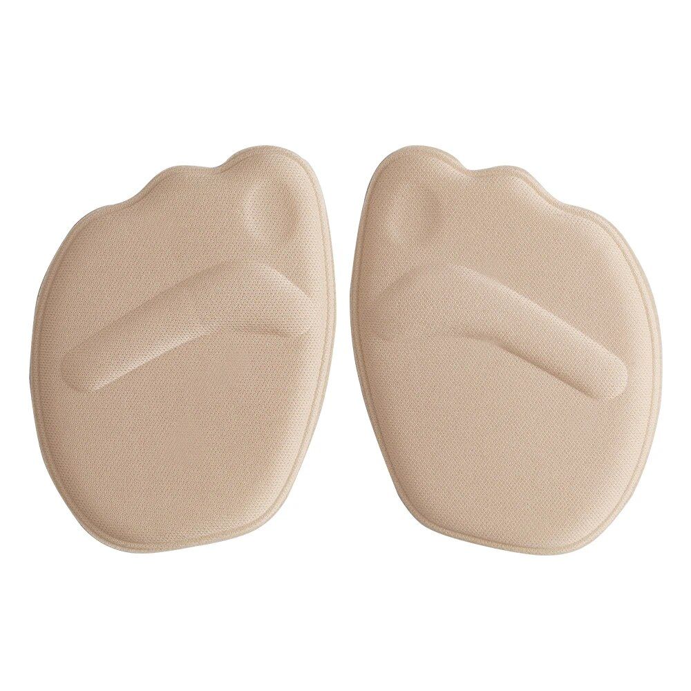 4 pary damskie wkładki do przedniej części stopy wysokie obcasy pół wkładki z pianki memory antypoślizgowa naklejka z tyłu środek przeciwbólowy Protector wkładki do butów_voghion.com