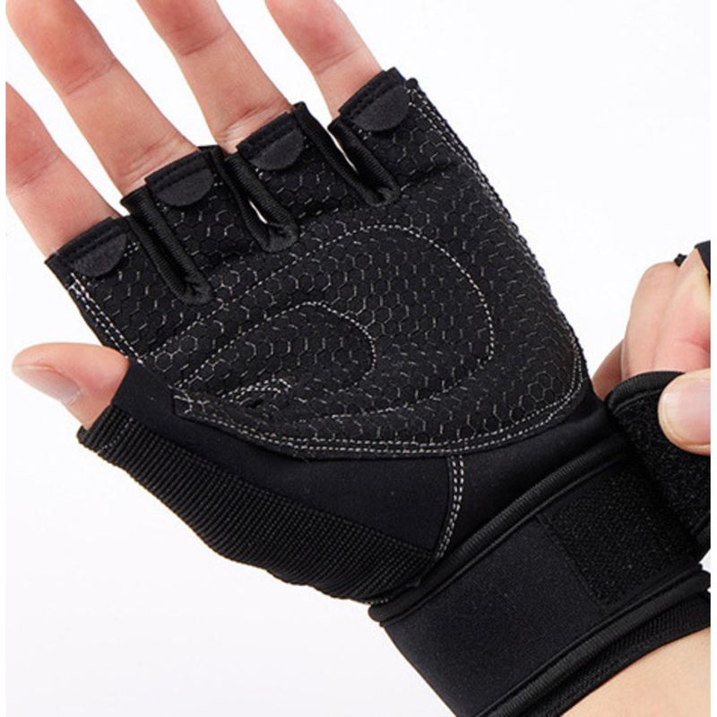 Outdoor Sports Half-Finger Gloves For Men, Durable, Breathable, Wear-Resistant, Protective Tactical Non-Slip Cycling_voghion.com