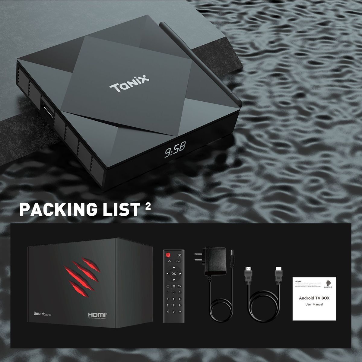 Boîtier TV TX6S A53 Allwinner H618 Android 12 double bande Bluetooth quad-core_voghion.com