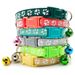 12 stuks groothandel mix kleuren anti-verlies hondenhalsbanden huisdier kat puppy gesp halsband met bel 6 kleuren voetafdruk_voghion.com