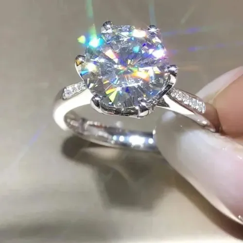 2025 Nieuw binnen CAOSHI Briljante ronde pootjeszetting Cubic Zirconia Damesringen Veelzijdige trouwaccessoires Klassieke statement sieraden_voghion.com