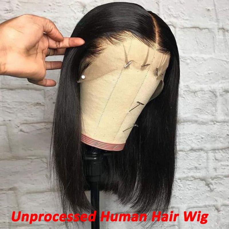 Vorgezupfte, natürliche Haarlinie, tiefer Scheitel, Lace-Front-Perücken, 150 % Dichte, kurze Bob-Perücken, Echthaar_voghion.com
