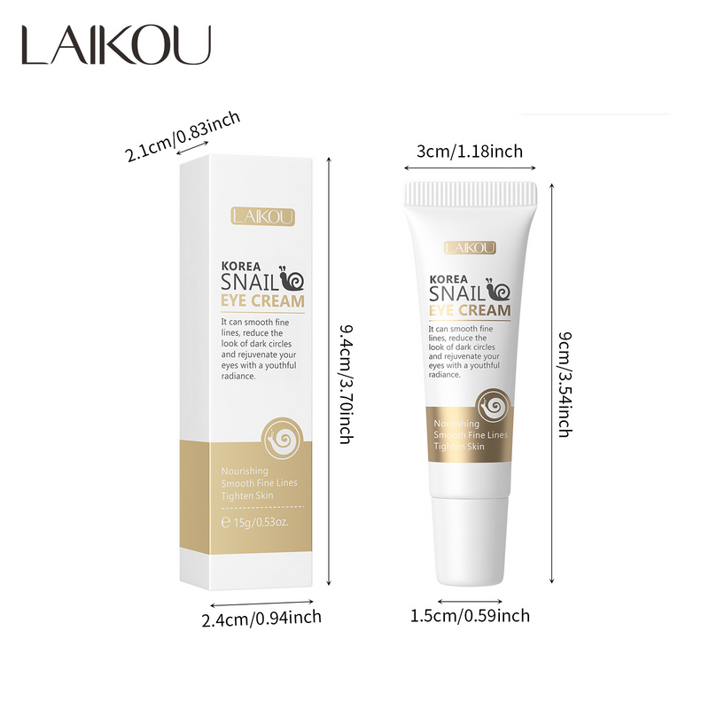 LAIKOU Red Ginseng Snail Eye Cream 15g Hydrating And Moisturizing To Protect Eye Skin_voghion.com