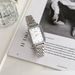 Women's Watches Small Square Dial Simple Retro Style Steel Belt High-end Niche Watch Feminine Temperament_voghion.com