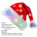 Light-Up Christmas Hat With Soft Plush Trim - Glowing Holiday Party Hat For Kids & Adults (Multicolor LED/Warm Light Options)_voghion.com
