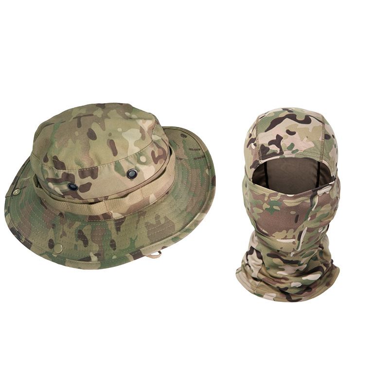 Summer Outdoor Camouflage Hiking Cycling Protection Full Face Mask Men's Sun Fisherman Hat_voghion.com
