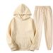 Large Size Solid Color Sweater Set Men's And Women's Trendy Brand Loose Large Size Set Couple_voghion.com