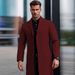 Men's Clothing Fashion Stand Collar European And American Size Autumn And Winter Coat Coat Coat Casual Elegant Coat Long Windbreaker Cross Border_voghion.com