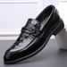 2025 Autumn Cowhide Korean Style Small Size 36 Men's Pointed Breathable Business Formal Leather Shoes_voghion.com