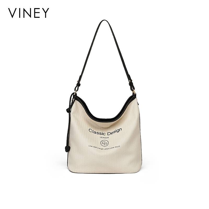 VINEY2025 Summer New Women's Bags Tote Bags Casual Canvas Bags Large Capacity Shoulder Bags Messenger Bags_voghion.com