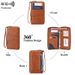 RFID Blocking Passport Wallet With Zipper - Multi-functional Travel Organizer For Credit Cards, IDs, Tickets - Lightweight & Durable PU Leather_voghion.com