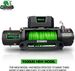 STEGODON New 9500 lb. Load Capacity Electric Winch S3,12V Waterproof IP67 Electric Winch with Hawse Fairlead, Synthetic Rope Winch with Wireless Handh_voghion.com