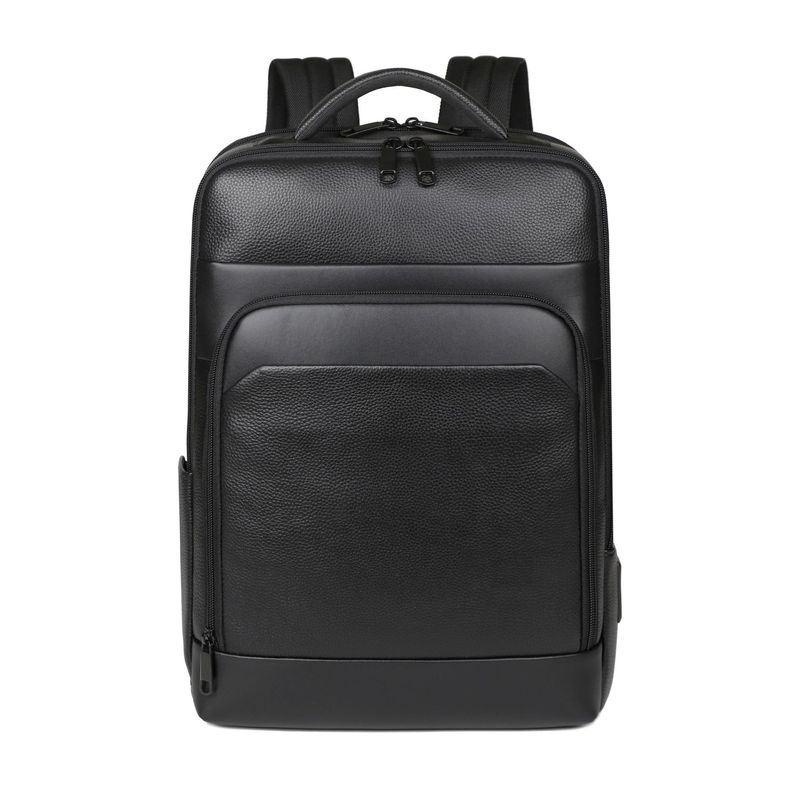 Men's Bags Genuine Leather Business Backpack First Layer Cowhide Backpack Commuter Computer Bag Large Capacity Factory Wholesale_voghion.com