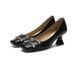 6388-3 Stiletto con punta quadrata in stile francese 2025 Primavera Autunno Nuove comode fibbie in metallo Tacchi alti alla moda per le donne_voghion.com