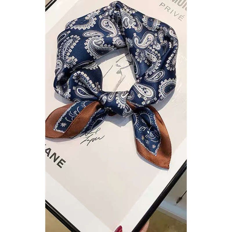 100 % Maulbeerseide, weiblicher Stern mit dem gleichen kleinen quadratischen Seidenschal für Frühling und Herbst, hochwertiger Schal_voghion.com