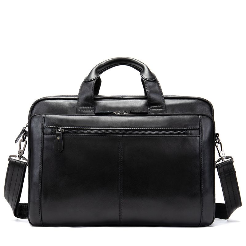 Bolsos de negocios de cuero vintage, maletín de cuero para hombre, bolso para computadora._voghion.com
