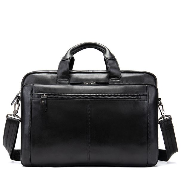 Bolsos de negocios de cuero vintage, maletín de cuero para hombre, bolso para computadora._voghion.com