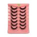 7-Pairs Mink Effect False Eyelashes - Natural & Voluminous Wispy Lashes For Dramatic Eye Look (Fluffy, Long-Lasting, Cruelty-Free)_voghion.com