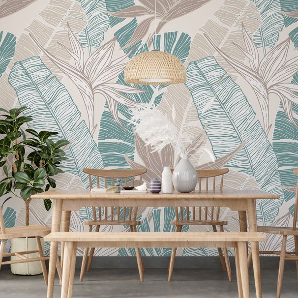 Plant Flower Texture Abstract Self-Adhesive Bedroom Wall Home Wallpaper Stickers_voghion.com