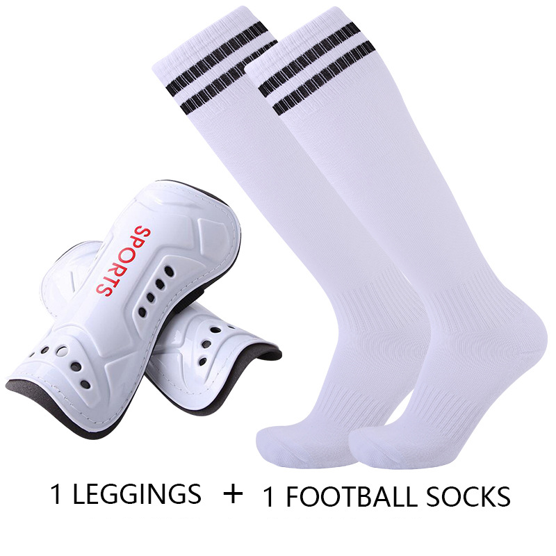 Calzini da calcio spessi e lunghi per adulti con fondo in asciugamano, dotati di cuscinetti per le gambe antiscivolo con colla per uomo e donna_voghion.com
