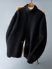 100% Wool Coat 2025 New Autumn Simple Fashion Casual Stand Collar Double-Sided Woolen Jacket Men's Trend_voghion.com