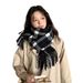 Scarf för kvinnor 2024 höst och vinter ny koreansk version rutig scarf mångsidig mellan till lång stil, bärs som en_voghion.com